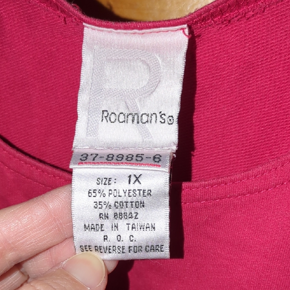 Roaman's Vibrant Red and Sleek Black Tank Tops - Picture 3 of 5